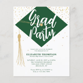 Lámina Invitación a la fiesta de graduación de Oro Verde 
