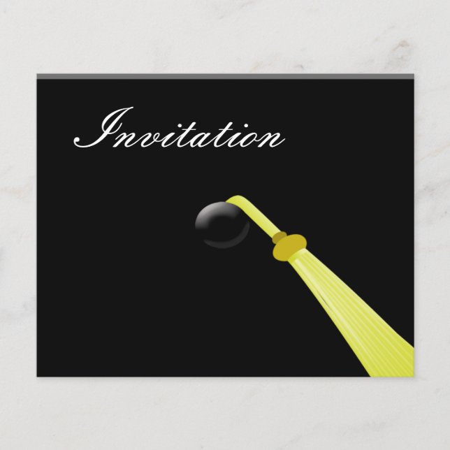 Lámina Invitación a la fiesta de graduación del Gorra de  (Anverso)