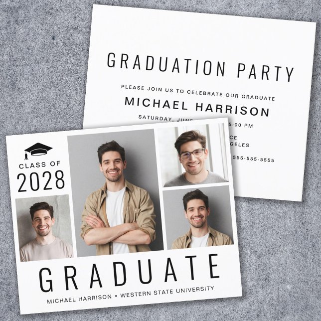 Lámina Invitación a la fiesta de graduación fotográfica B (Subido por el creador)