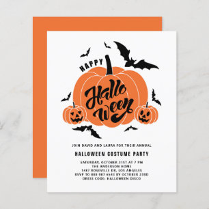 Lámina Invitación a la fiesta de Halloween de las calabaz
