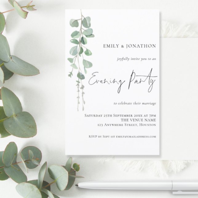 Lámina Invitación a la fiesta de la noche de boda con euc (Subido por el creador)