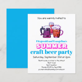 Lámina Invitación a la fiesta de las cervezas artesanales