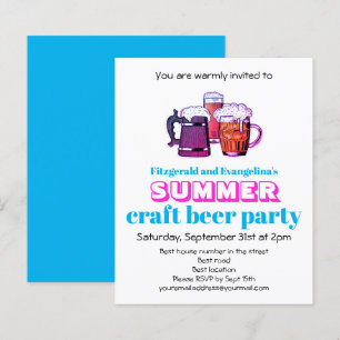 Lámina Invitación a la fiesta de las cervezas artesanales