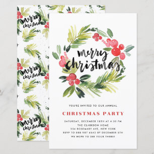 Lámina Invitación a la fiesta de los Navidades de Waterco