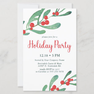 Lámina Invitación a la fiesta de Navidad de la empresa Bu