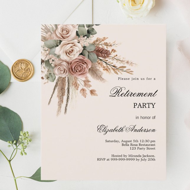 Lámina Invitación a la fiesta de retiro de los rosas de T (Subido por el creador)