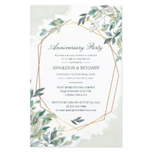 Invitación a la fiesta del aniversario del Boda Eu