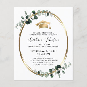 Lámina Invitación a la Fiesta del Cap Eucalyptus de Oro P
