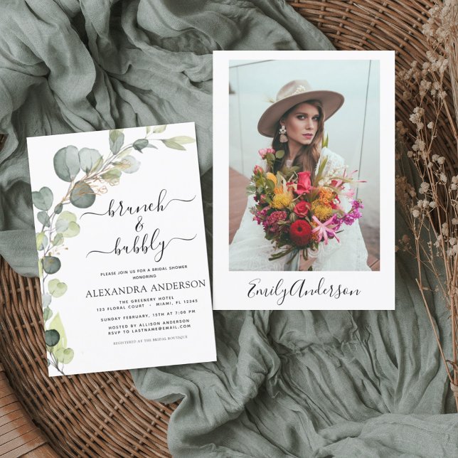 Lámina Invitación a la foto de Brunch & Bubbly Bridal Sho (Subido por el creador)