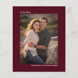 Lámina Invitación a la foto de un Boda de presupuesto sim