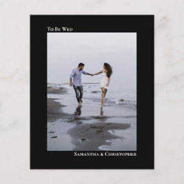 Lámina Invitación a la foto de un Boda simple de presupue