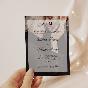 Lámina Invitación a la fotografía Boda moderna   Superpos