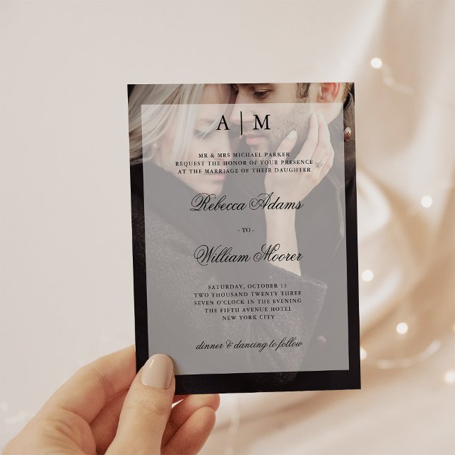 Lámina Invitación a la fotografía Boda moderna | Superpos (Subido por el creador)