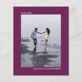 Lámina Invitación a la fotografía del Boda de Magenta BUD