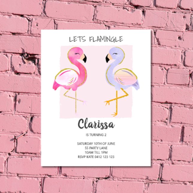 Lámina Invitación a la Girona Rosa de Flamingo (Subido por el creador)