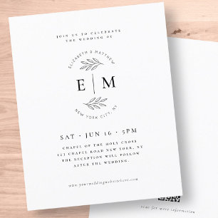 Lámina Invitación a la Moda elegante Minimalista moderna