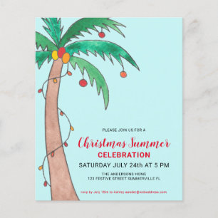 Lámina Invitación a la Palm Fiesta de verano de Navidades