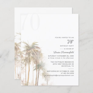Lámina Invitación a la Palm Tree de fiesta de cumpleaños