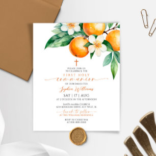Lámina Invitación a la Primera Comisión Floral del Naranj