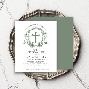 Lámina Invitación a la Primera Comunión del Chica de la G