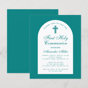 Lámina Invitación a la Primera Comunión del Niño del Arco