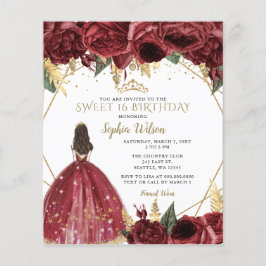 Lámina Invitación a la princesa Borgoña Presupuestaria