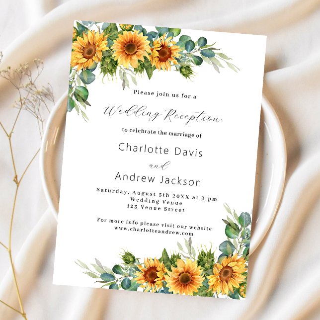 Lámina Invitación a la recepción de boda con presupuesto  (Subido por el creador)