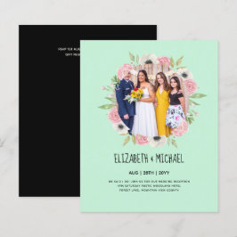 Lámina Invitación a la recepción de boda de FOTO de tende