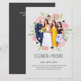 Lámina Invitación a la recepción de boda de FOTO de tende