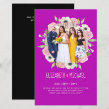 Invitación a la recepción de boda de FOTO de tende