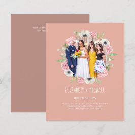 Lámina Invitación a la recepción de boda de FOTO de tende