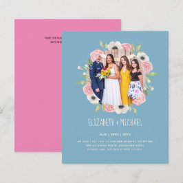 Lámina Invitación a la recepción de boda de FOTO de tende