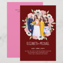 Invitación a la recepción de boda de FOTO de tende