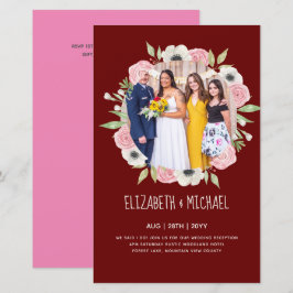 Lámina Invitación a la recepción de boda de FOTO de tende