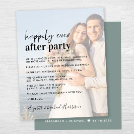 Lámina Invitación a la recepción de boda por superposició