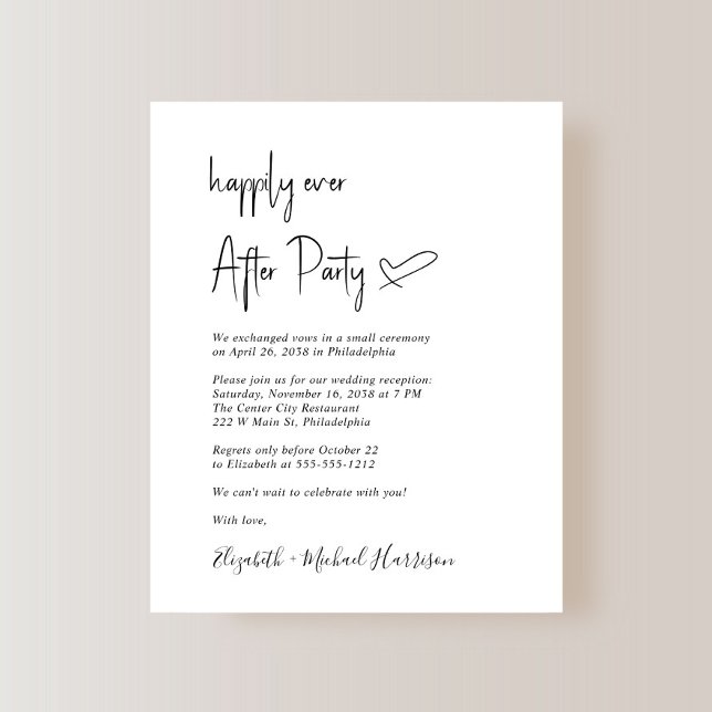 Lámina Invitación a la recepción de bodas con presupuesto (Subido por el creador)