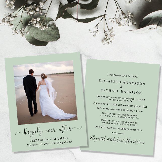 Lámina Invitación a la recepción de bodas de sabio con có (Subido por el creador)