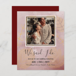 Lámina Invitación A La Recepción De Bodas Presupuestarias