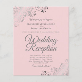 Lámina Invitación a la recepción de bodas Rubor con presu