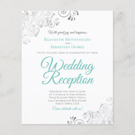 Lámina Invitación a la recepción de la boda blanca de Pla