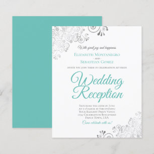 Lámina Invitación a la recepción de la boda blanca de Pla