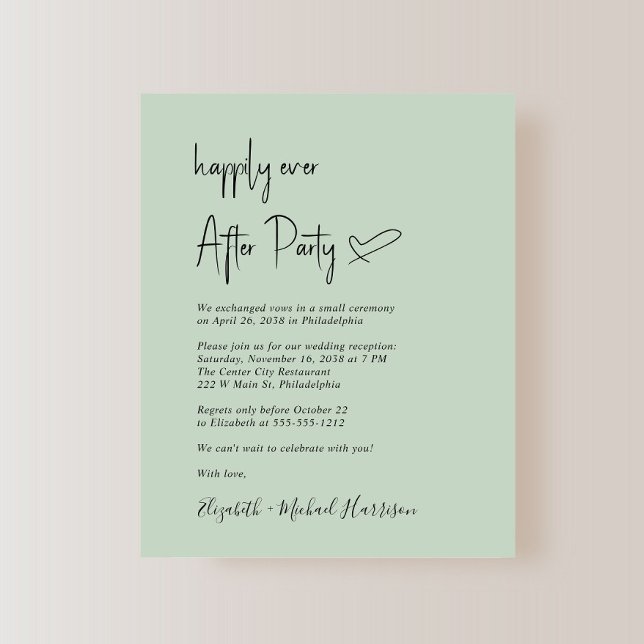 Lámina Invitación a la recepción de la boda de la moda (Subido por el creador)