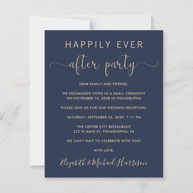 Lámina Invitación a la recepción de matrimonio con código (Anverso)
