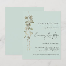 Lámina Invitación a la recepción para bodas con leche de
