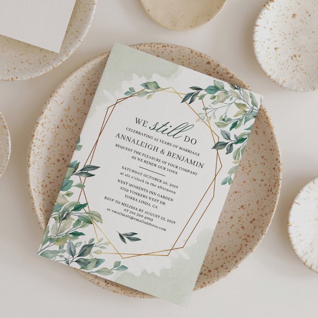 Lámina Invitación a la renovación de Eucalyptus Greenery  (Subido por el creador)