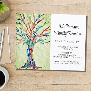 Lámina Invitación a la Reunión de Familia Botánica Verde