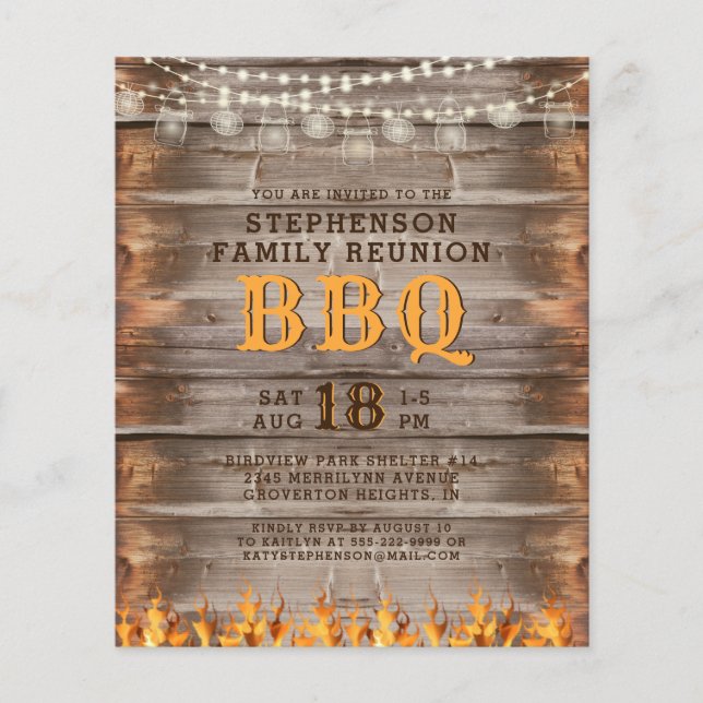 Lámina Invitación a la Reunión de Familia Presupuestaria  (Anverso)