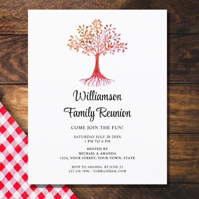 Lámina Invitación a la Reunión de Familia Rústica Presupu (Subido por el creador)