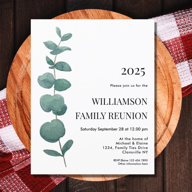 Lámina Invitación a la Reunión de la Familia Eucalyptus (Subido por el creador)