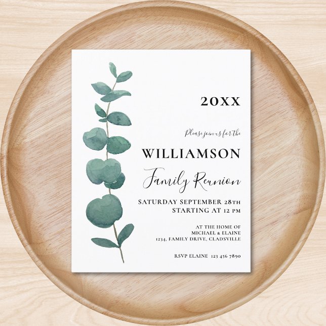 Lámina Invitación a la Reunión de la Familia Eucalyptus (Subido por el creador)